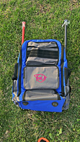 Pro Baseball Gear Bag | Toss Up Sports Wheeled Backpack with Bat Holders